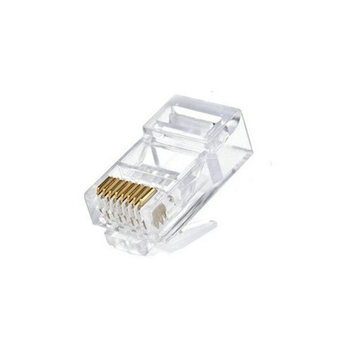 正品騰達超五類rj45網絡水晶頭 8p8c鍍金三叉純銅片網線水晶接頭